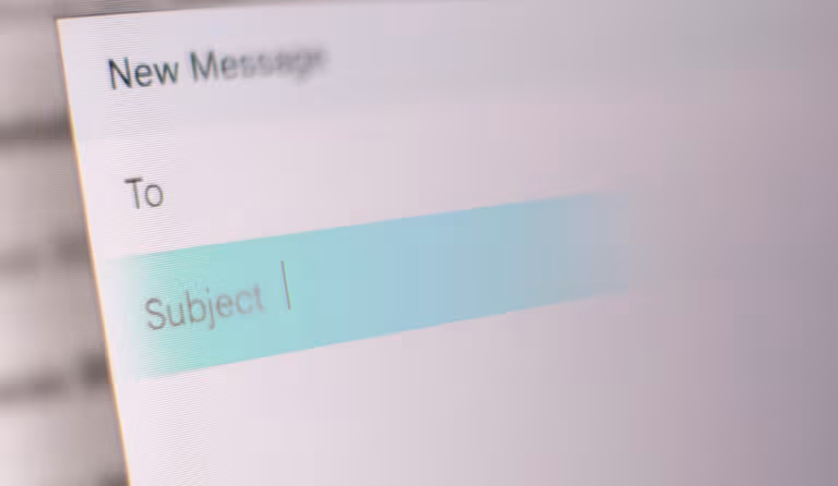 What is an email subject line